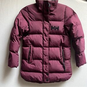 Helly Hansen Kids Winter Puffer Jacket Burgundy Maroon Size 8